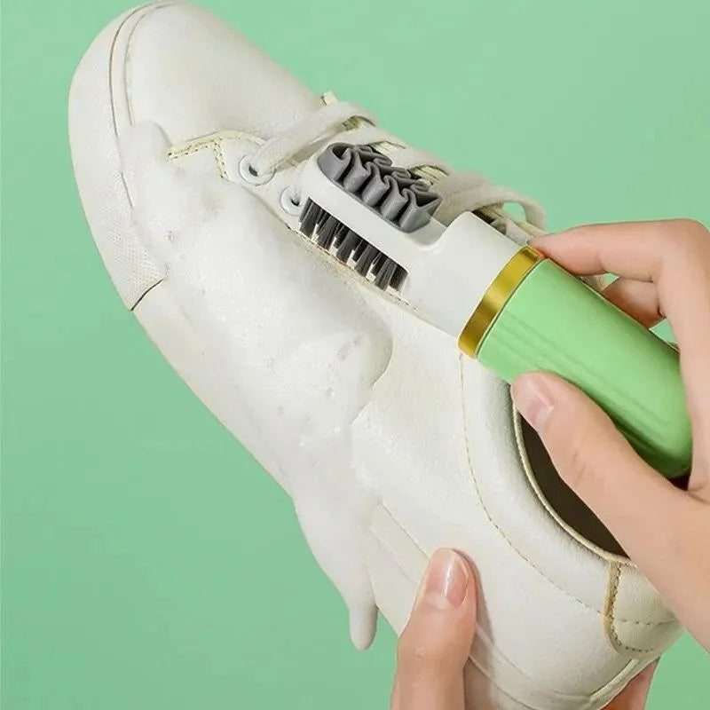 3 in1 Multi-functional Shoe Brush, 1 Pack Travel Shoe Cleaning Brush With Sprayer,
