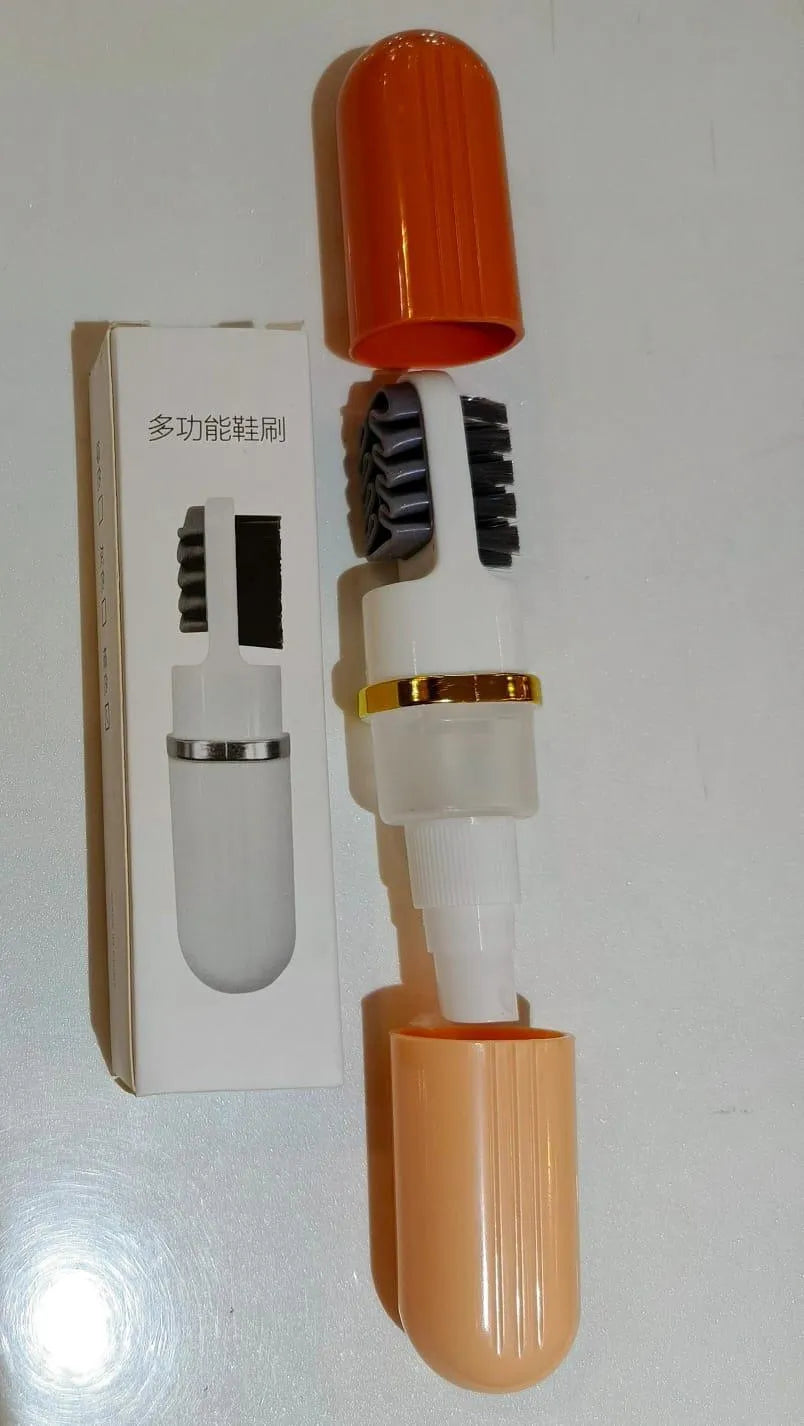 3 in1 Multi-functional Shoe Brush, 1 Pack Travel Shoe Cleaning Brush With Sprayer,