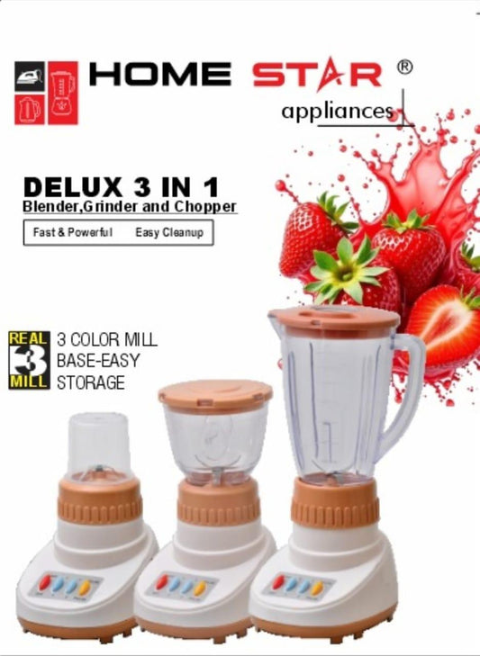 3 In 1 Multifunctional 12V Electric Juicer Blender - HS-216